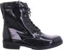 Gabor Dames Lakleren Enkellaarsjes Black Dames - Thumbnail 1
