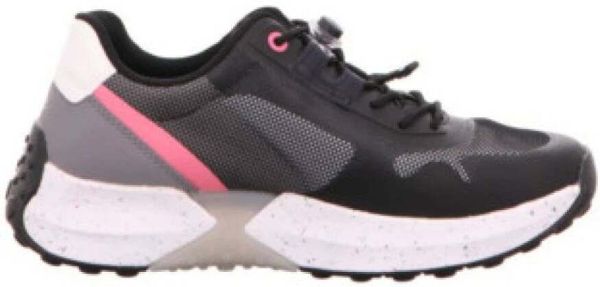 Gabor rollingsoft sensitive 26.995.27 dames rollende wandelsneaker zwart