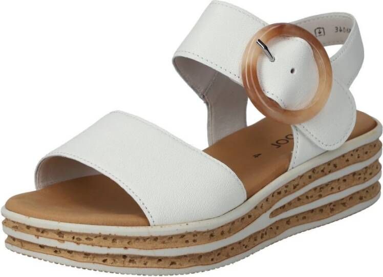 Gabor Sleehaksandaaltjes zomerschoen bandjessandaal klittenbandsluiting onder de decoratieve gesp - Foto 6