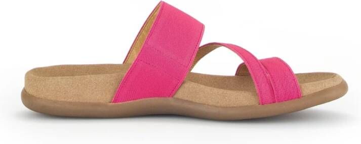 Gabor Sandalen roze Textiel Dames