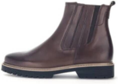 Gabor Elegante Leren Enkellaars met Luchtkamer Zool Bruin - Foto 2