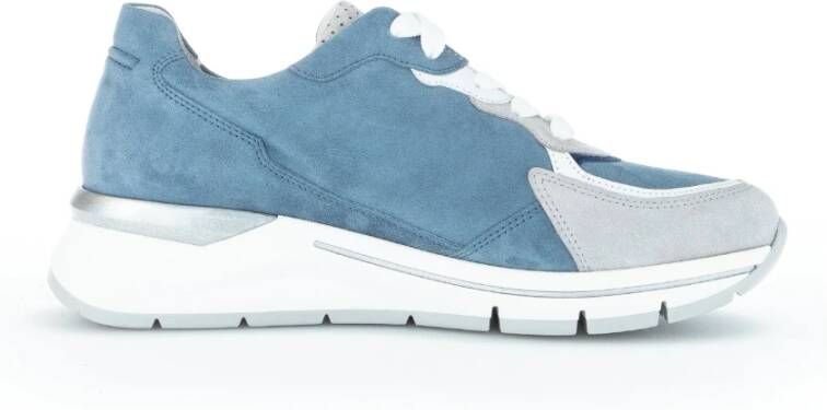 Gabor 86.585 86.585.36 Blauw combi sneaker wijdte H - Foto 6