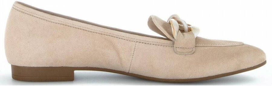 Gabor Stijlvolle beige suède loafers voor vrouwen Beige Dames