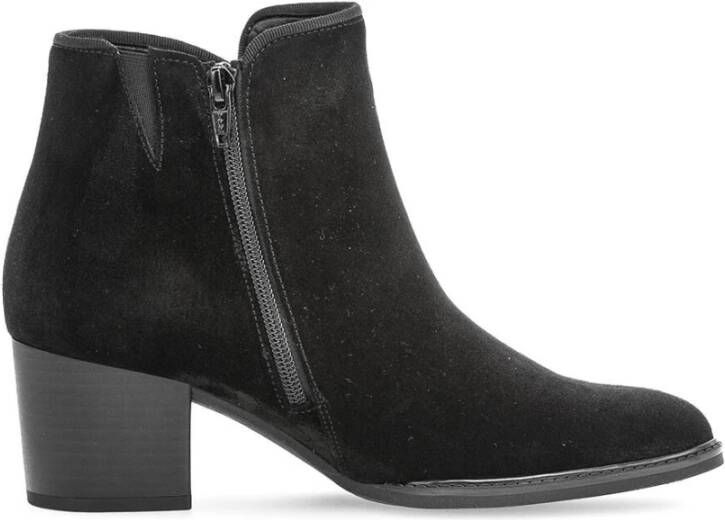 Gabor Dreamvelour Enkellaars Black Dames