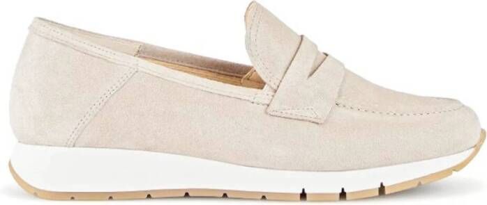 Gabor Dreamvelour Loafers Beige Dames