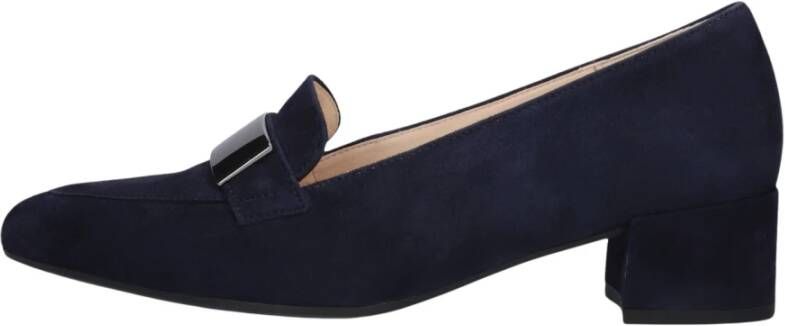 Gabor Elegante Blauwe Pumps met Puntige Neus