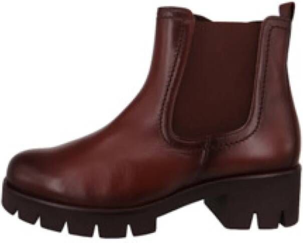 Gabor Elegante Chelsea-laars in bruin leer