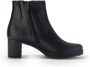 Gabor Elegant Zwart Enkellaarsje met Trendy Zijkettingen Black Dames - Thumbnail 2