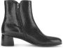 Gabor Elegante Leren Enkellaars Zwart Black Dames - Thumbnail 2
