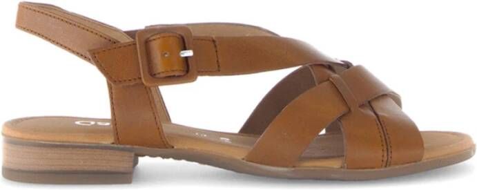 Gabor Elegante sandalen met hak in Nappa Gospel Brown Dames