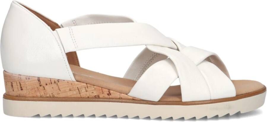 Gabor 782 Sandalen Met Sleehak Dames Wit - Foto 2