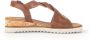 Gabor Bruine Leren Sandalen met Twist Brown Dames - Thumbnail 7