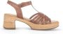 Gabor Lichtgewicht Hoge Hak Sandalen Brown Dames - Thumbnail 16