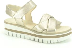 Gabor Flat Sandals Geel Dames