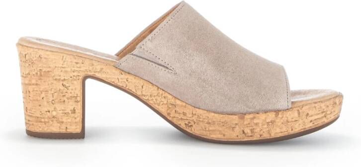 Gabor Flat Sandals Grijs Dames