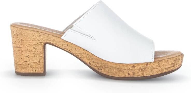 Gabor Flat Sandals Wit Dames