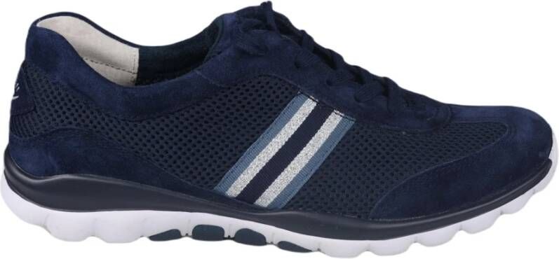 Gabor rollingsoft sensitive 86.966.16 dames rollende wandelsneaker blauw