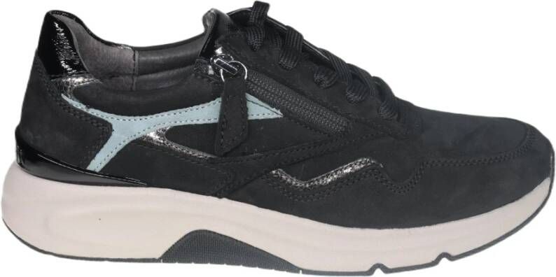 Gabor rollingsoft sensitive 96.896.87 dames rollende wandelsneaker zwart - Foto 4