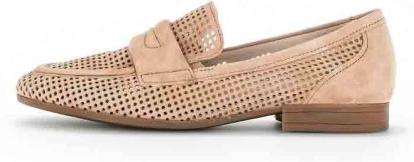 Gabor Instappers Dames Instapschoenen Damesschoenen Suède 22.424 Zand + - Foto 4