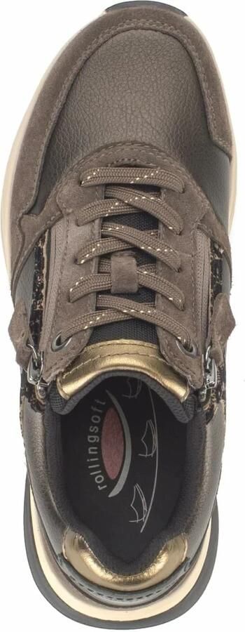Gabor Rollingsoft Sneakers taupe Suède Dames - Foto 14