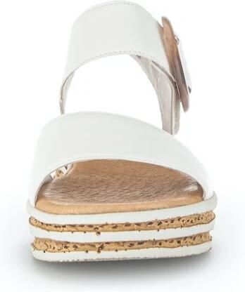 Gabor Sleehaksandaaltjes zomerschoen bandjessandaal klittenbandsluiting onder de decoratieve gesp - Foto 12