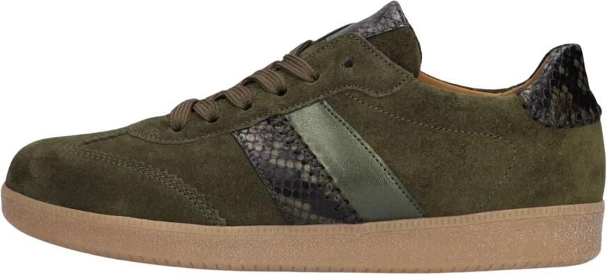 Gabor Dames Lage sneakers 6011 Groen Suède - Foto 2