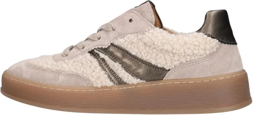 Gabor 6018.01.004 Sneakers Beige Suede en Textiel Dames Beige