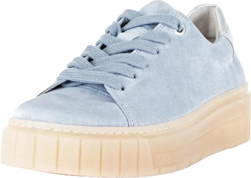 Gabor '86.410.46' dames sneaker met brede pasvorm (H) en veters blauw - Foto 5