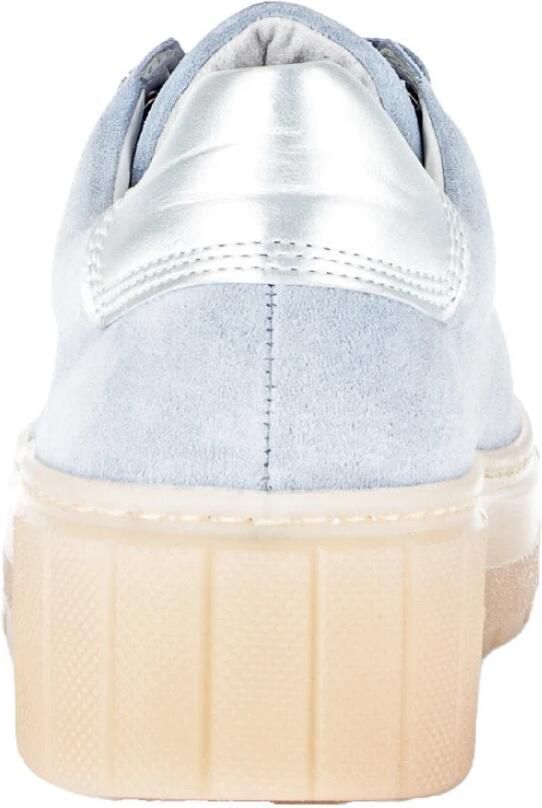 Gabor '86.410.46' dames sneaker met brede pasvorm (H) en veters blauw - Foto 3