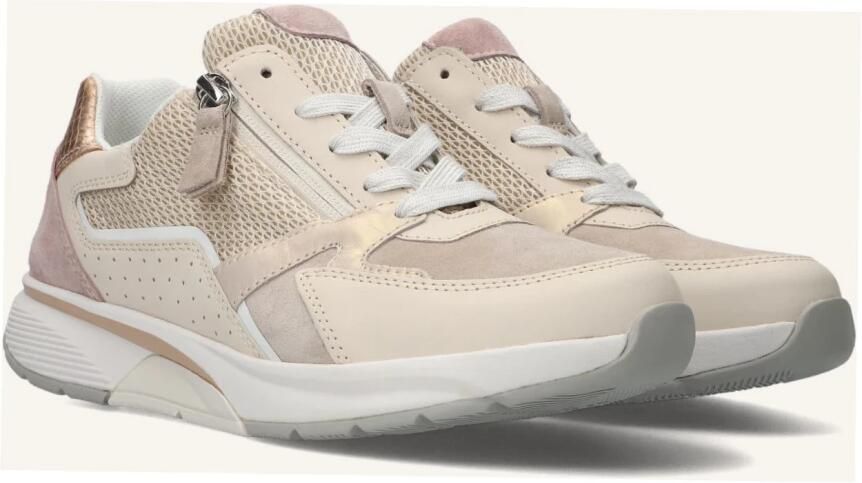 Gabor 86.878.33 Rolling Soft Sneakers beige Leer en Suede Dames Breed Beige - Foto 7