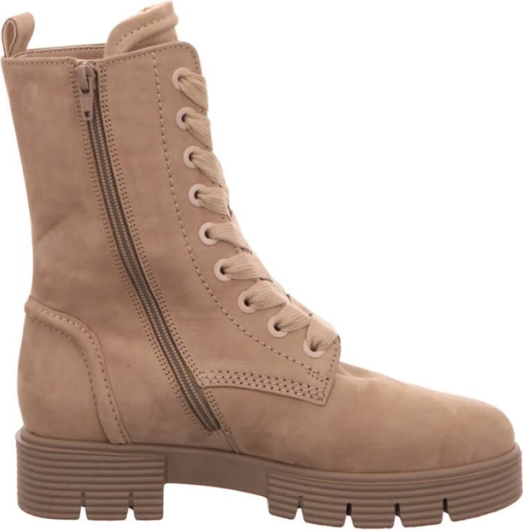 Bruin Tinten 745.4 Veterboots Laarzen Met Veters Dames Taupe