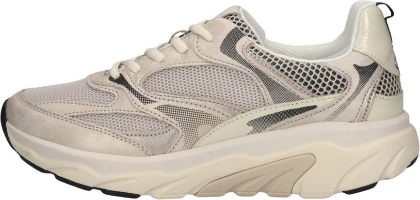 Gabor 86.936.39 Rolling Soft Sneakers Beige Leer en Mesh Dames Breed Beige - Foto 5