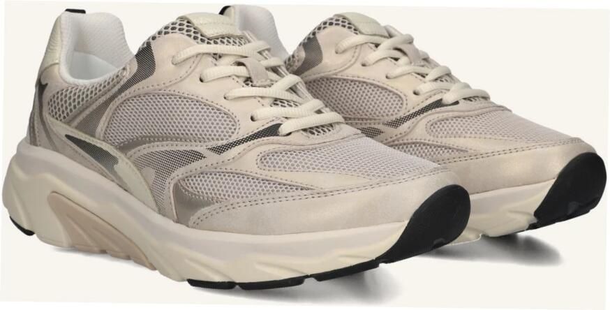 Gabor 86.936.39 Rolling Soft Sneakers Beige Leer en Mesh Dames Breed Beige - Foto 6