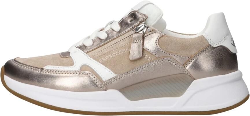 Gabor Rollingsoft Gabor Veterschoen Rolling Soft Rits Beige Goud - Foto 7