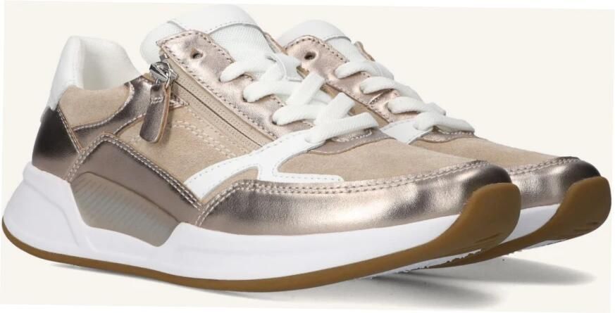 Gabor Rollingsoft Gabor Veterschoen Rolling Soft Rits Beige Goud - Foto 6