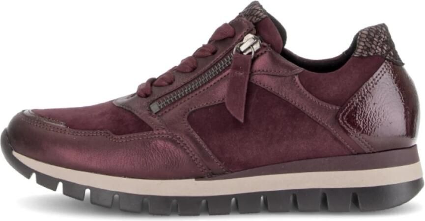 Gabor Dames Sneakers 6030.01.005 Bordeaux - Foto 4