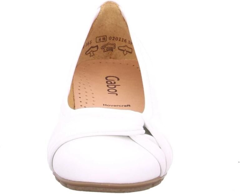 Gabor Witte Leren Ballerina's White Dames