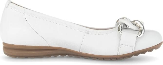 Gabor Ballerina's Florence Trouwschoen platte schoenen slippers met elegante sierketting - Foto 3