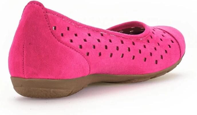 Gabor Moderne Zomer Suede Ballerina Pink Dames - Foto 3