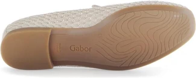 Gabor Instappers blokhak loafer comfortabele schoen met fonkelende strass-steentjes - Foto 2