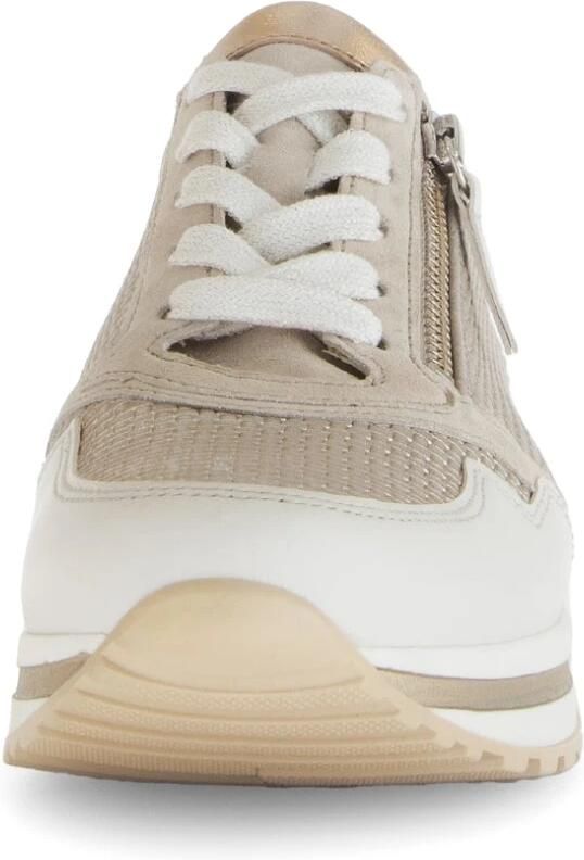 Gabor Sneakers met sleehak Turijn vrijetijdsschoen lage schoen veterschoen met mooie metallic details - Foto 2