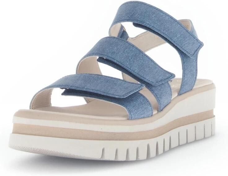 Gabor rollingsoft sensitive 76.946.46 dames rollende wandelsneaker blauw - Foto 3