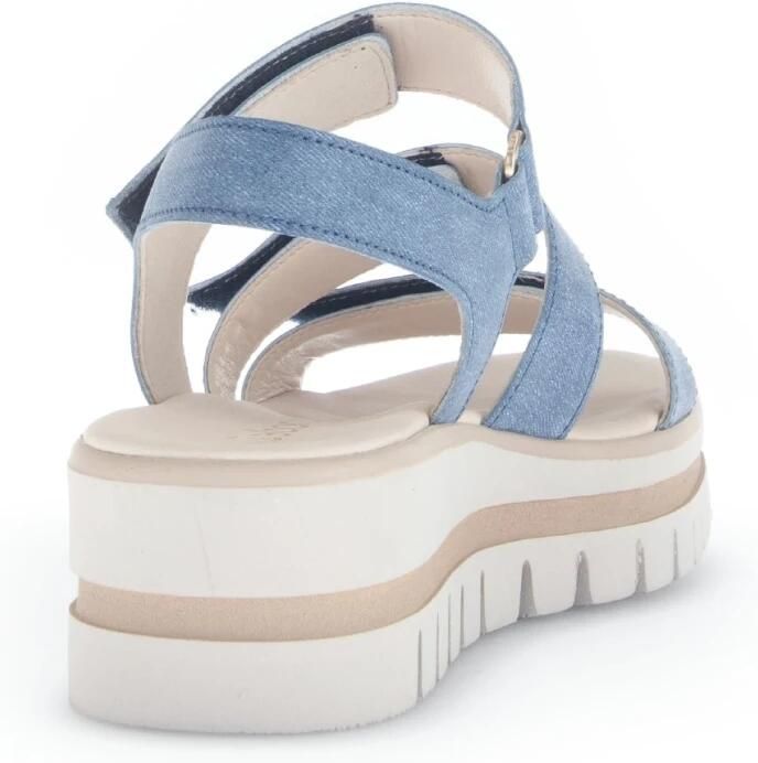 Gabor rollingsoft sensitive 76.946.46 dames rollende wandelsneaker blauw - Foto 2