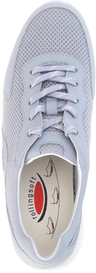 Gabor rollingsoft sensitive 66.923.16 dames rollende wandelsneaker blauw