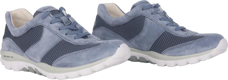 Gabor rollingsoft sensitive 66.966.26 dames rollende wandelsneaker blauw