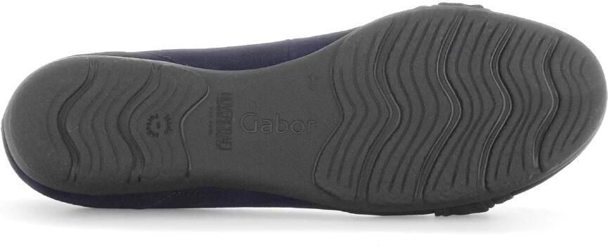 Gabor Ballerina's Platte schoenen slipper met comfortabele elastische afwerking