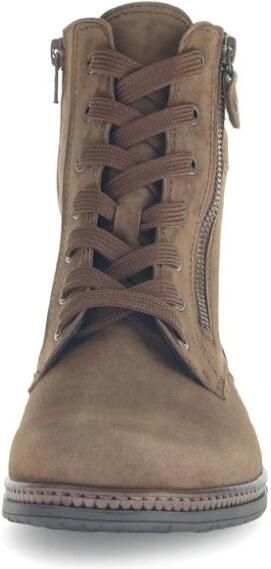 Gabor Veterlaarsjes blokhak veterschoenen met sierritssluiting aan de buitenkant - Foto 3