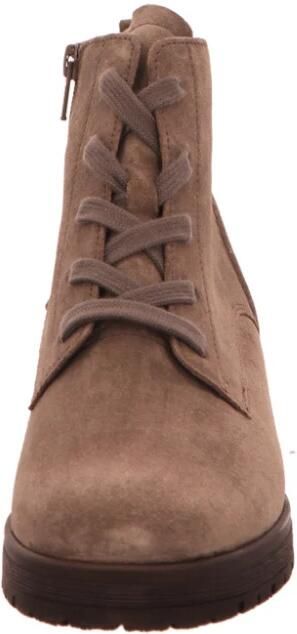 Gabor dames enkellaarsjes met leren veter taupe - Foto 3