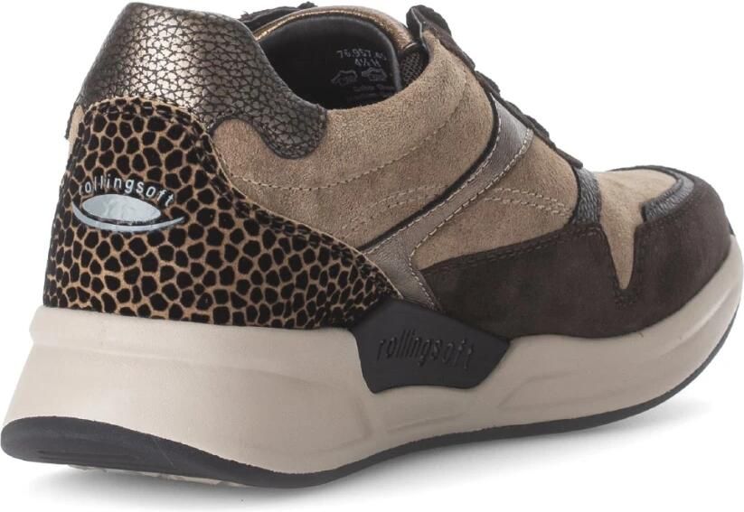 Gabor rollingsoft sensitive 76.957.45 dames rollende wandelsneaker multikleur