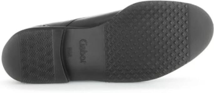 Gabor Zwarte Leren Derby Winterstijl Black Dames - Foto 3